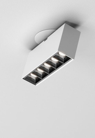 Oprawa oświetleniowa sufitowa wpuszczana wewnętrzna RAFTER points 14 LED M927 37° G/K reflektor biały struktura + optyka czarny - 5W, 2700K, 460lm, IP20 - AQFORM