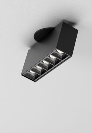 Oprawa oświetleniowa sufitowa wpuszczana wewnętrzna AFTER points 14 LED M927 37° G/K reflektor czarny struktura + optyka czarny - 5W, 2700K, 460lm, IP20 - AQFORM 