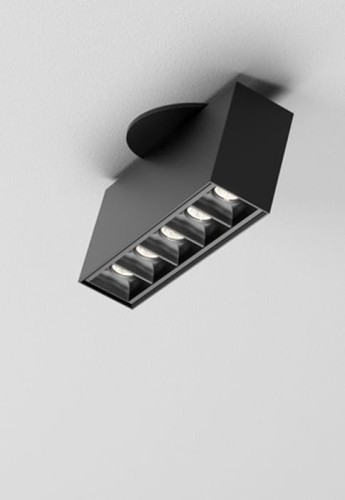 Oprawa oświetleniowa sufitowa wpuszczana wewnętrzna AFTER points 14 LED M927 37° G/K reflektor czarny struktura + optyka czarny - 5W, 2700K, 460lm, IP20 - AQFORM (