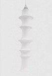 Lampa wisząca FALKLAND 165 - 77W E27, IP20, wys.1650 mm, tkanina 165 + obręcze stal nierdzewna - ARTEMIDE