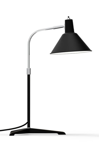 Lampa stołowa ARCON czarny-chrom - E14, 25W, IP20 - NUAD