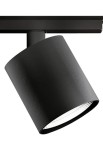 Oprawa oświetleniowa do szynoprzewodów 3-fazowych QUEENS 45 black - LED 37W, 3000K, Ra>85, 4450lm, 220-240V AC, ON-OFF - PANZERI