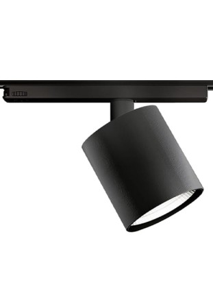 Oprawa oświetleniowa do szynoprzewodów 3-fazowych QUEENS 45 black - LED 37W, 3000K, Ra>85, 4450lm, 220-240V AC, ON-OFF - PANZERI 