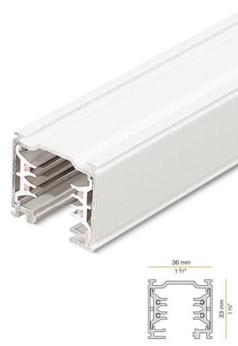 Szynoprzewód natynkowy trójfazowy XM7501-200 biały - 16A, 230-250V, IP20, dł.2000 mm - PANZERI