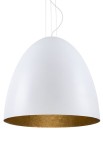 Lampa wisząca EGG XL biały-złoty - 25W LED, 220-230V, IP20, wys.350 cm