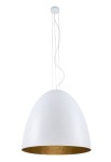 Lampa wisząca EGG XL biały-złoty - 25W LED, 220-230V, IP20, wys.350 cm