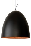 Lampa wisząca EGG XL czarny-miedź - 25W LED, 220-230V, IP20, wys.350 cm