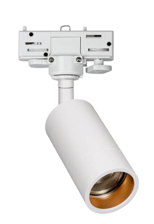 Oprawa oświetleniowa szynowa spot 230V, GU10/Par16, max 35W, dł.21cm, IP20, biała