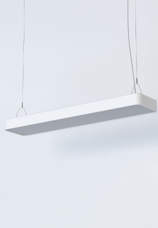 Lampa wisząca SOFT LED 90X20 biały - 16W LED, 220-230V, IP20, wys.150 cm 