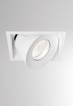 Oprawa oświetleniowa sufitowa wpuszczana RINE SQUARE R white - LED, 45°, 3000K, CRI>90, IP20 - MOLTO LUCE 