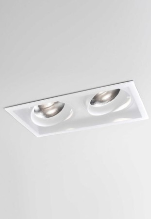 Oprawa oświetleniowa sufitowa wpuszczana SAVO 20 SQUARE DOUBLE R white matt - LED, 24°, 2700K, CRI>90, IP20 - MOLTO LUCE 