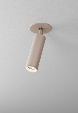 Oprawa oświetleniowa sufitowa wpuszczana wewnętrzna PET next mini LED M927 20° G/K reflektor taupe - 4.5W, 2700K, 450lm, IP20 - AQFORM 