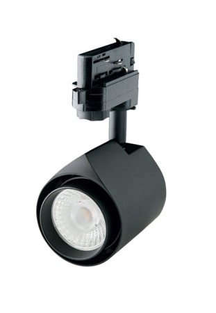 Oprawa oświetleniowa szynowa DURA TL-TRACK LIGHT ⌀100 - 15W, 110-240V, 40°, 3000K, 1235lm, IP20, czarny - DURA LAMP
