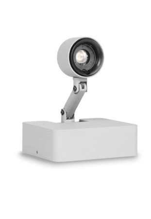 Oprawa oświetleniowa led ścienno-sufitowa MUSEO RADIUS NANO BASE matt white - 5W, 3000K, CRI95, możliwość ściemniania 1-10 V, medium 25° - EXENIA 