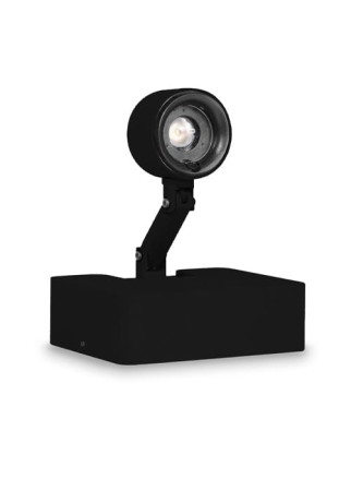 Oprawa oświetleniowa led ścienno-sufitowa MUSEO RADIUS NANO BASE matt black - 5W, 3000K, CRI95, możliwość ściemniania 1-10 V, medium 25° - EXENIA 