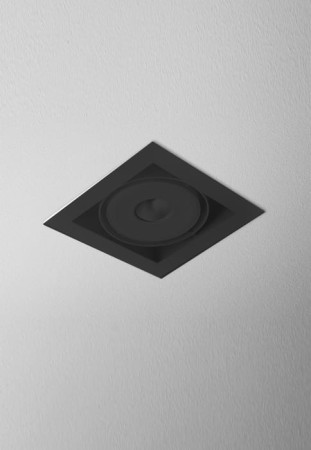 Oprawa sufitowa wewnętrzna wpuszczana SQUARES 111x1 QRLED L927 38° czarny - 6W, 2700K, CRI>90, IP20 - AQFORM 