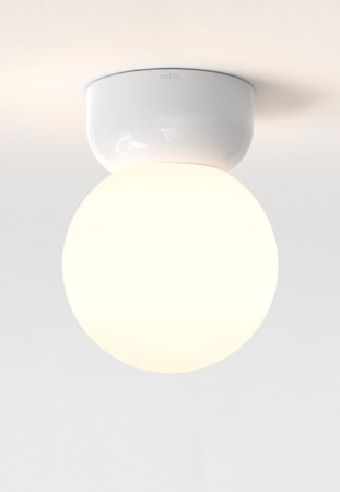 Oprawa oświetleniowa sufitowa LYRA CEILING 180 biały błyszczący - 1x12W Max LED E27-ES  IP44  - ASTRO 
