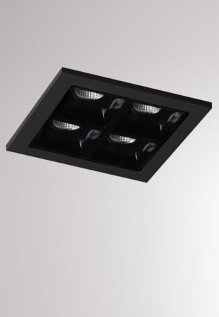 Oprawa oświetleniowa sufitowa wpuszczana LIRO R black - LED 6W 30° 3000K 500lm IP20 - MOLTO LUCE 