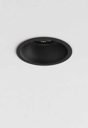 Oprawa oświetleniowa sufitowa wpuszczana ognioodporna MINIMA SLIMLINE ROUND FIXED matowy czarny - 6W LED GU10 IP65 - ASTRO