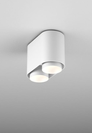 Oprawa sufitowa natynkowa wewnętrzna VYRO x2 round LED 230V M930 27° Phase-Control biały - 16W, 3000K, CRI>90, IP20 - AQFORM