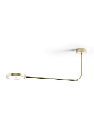 Oprawa oświetleniowa sufitowa DIP champagne - LED 18W 2700K Ra>90 1931lm 220-240V AC dimmable (DALI/Push DIM) ⌀25 cm - PANZERI 