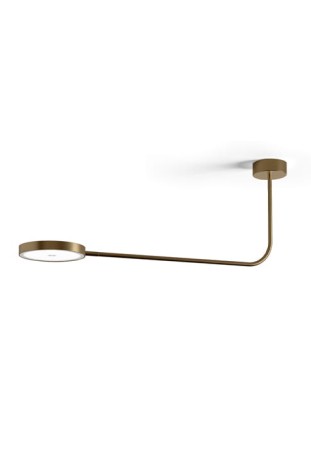 Oprawa oświetleniowa sufitowa DIP bronze - LED 18W 2700K Ra>90 1931lm 220-240V AC dimmable (DALI/Push DIM) ⌀25 cm - PANZERI 