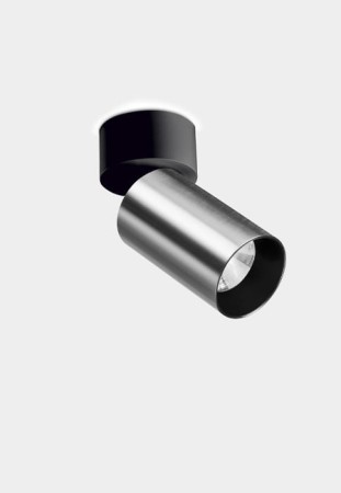 Oprawa oświetleniowa natynkowa wewnętrzna ATOM nikiel satynowy - ø52 120V 7.5W 3000K CRI 90 43º 245lm IP43 - LEDS C4 