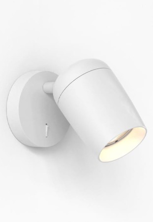 Oprawa oświetleniowa ścienna wewnętrzna KOTO SINGLE SWITCHED matowy biały - 6W Max LED GU10 IP20 - ASTRO 