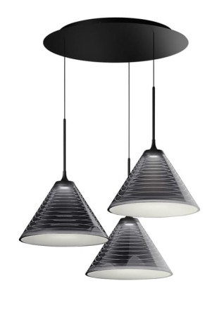 Lampa sufitowa wisząca LOOK AT ME CLUSTER 35 czarny - LED 50W, 3000K, 1905lm, CRI90, Dimmable (Push-APP) - ARTEMIDE