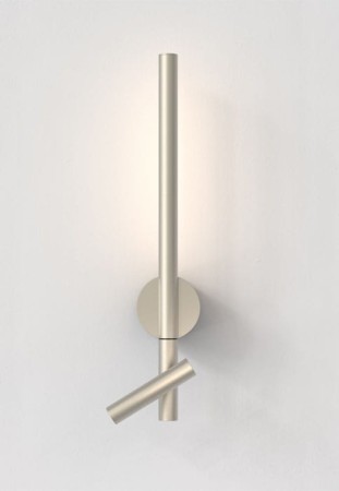 Oprawa oświetleniowa ścienna wewnętrzna BATON READER matowy nikiel - 5.1W LED 191lm 2700K Reader: 2700K IP20 - ASTRO 