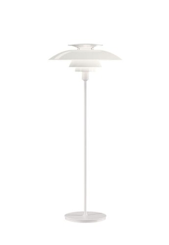 Lampa podłogowa PH 80 - 70W E27, IP20 biały opalowy akryl-biały - LOUIS POULSEN