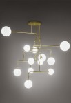 Lampa wisząca wewnętrzna CONSTELLATION ⌀145 - G9 LED IP20 polerowany mosiądz - ALMA LIGHT