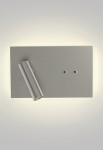 Oprawa oświetleniowa ścienna wewnętrzna EDGE READER MINI LED matowy nikiel - 9.3W LED 153lm 2700K IP20 - ASTRO