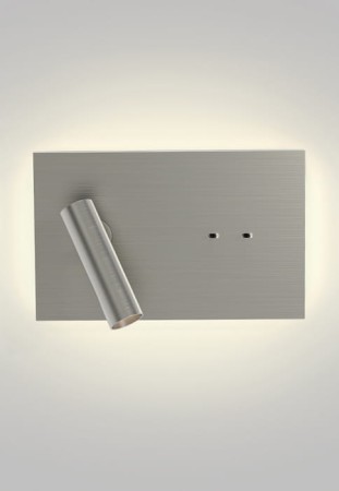 Oprawa oświetleniowa ścienna wewnętrzna EDGE READER MINI LED matowy nikiel - 9.3W LED 153lm 2700K IP20 - ASTRO 