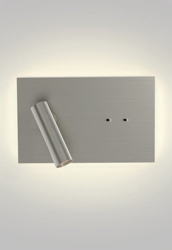 Oprawa oświetleniowa ścienna wewnętrzna EDGE READER MINI LED matowy nikiel - 9.3W LED 153lm 2700K IP20 - ASTRO