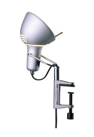 Lampa zaciskowa wewnętrzna NAOMI - 75W Hal E27 IP20 anodowane aluminium - LUMINA 