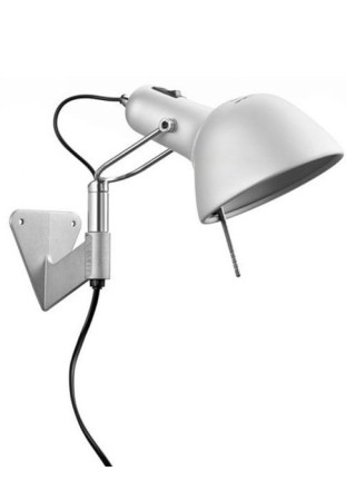 Lampa ścienna wewnętrzna NAOMI - 75W Hal E27 IP20 anodowane aluminium - LUMINA 