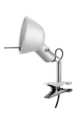 Lampa z klipsem wewnętrzna NAOMI - 75W Hal E27 IP20 anodowane aluminium - LUMINA 