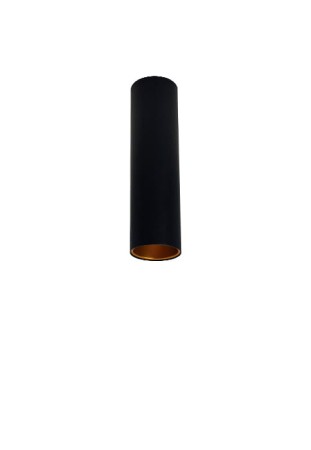 Oprawa sufitowa cylindryczna wewnętrzna IBL/03091CE/25/BGD - 240V, GU10/Par16, Max35W, IP20, 25cm, czarno-złota