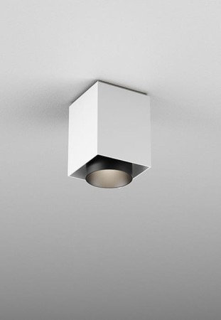 Oprawa sufitowa natynkowa wewnętrzna VYRO x1 M930 square - LED 8W 230V 27° 3000K 680lm Phase-Control natynkowy biały+czarny - AQFORM