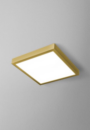 Oprawa sufitowa natynkowa wewnętrzna BLOS LED M930 hermetic złoty - 46W 230V 3000K 3630lm ON/OFF IP44 - AQFORM