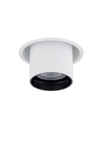 Lampa punktowa podtynkowa MONO SLIDE biało-czarna - 10W LED, GU10, 220-230V, IP20