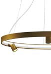 Lampa sufitowa wisząca ARENA bronze - ⌀100 cm LED 92W 2700K Ra>90 6732lm 220-240V AC dimmable (DALI/Push DIM) - PANZERI