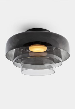 Lampa sufitowa wewnętrzna LEVELS 3 Bodies Ø420mm + Ø320mm + Ø220mm - LED 28W SW 2700-3000-4000K PHASE CUT2035lm czarny-zadymiony - LEDS C4