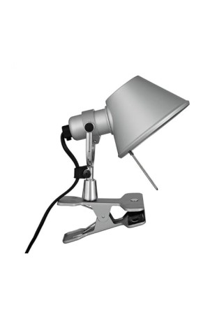 Lampa z klipsem TOLOMEO MICRO PINZA metaliczny szary - LED 5W E14 220V-240V 267lm IP20 - ARTEMIDE