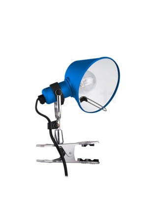 Lampa z klipsem TOLOMEO MICRO PINZA niebieski - LED 5W E14 220V-240V 267lm IP20 - ARTEMIDE
