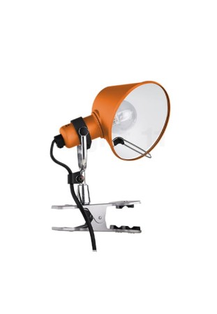 Lampa z klipsem TOLOMEO MICRO PINZA pomarańczowy - LED 5W E14 220V-240V 267lm IP20 - ARTEMIDE