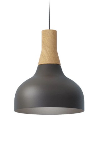 Lampa wisząca wewnętrzna REIKO Cone matowy czarny - Ø21cm, E27, 220-240V, IP20 - ROBIN 