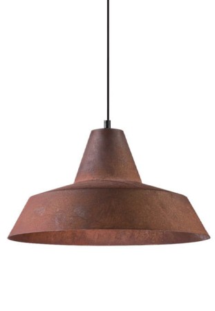 Lampa wisząca metaliczna wewnętrzna - ø30 240V E27 Max 20W LED IP20, ø30 rdzawy brąz