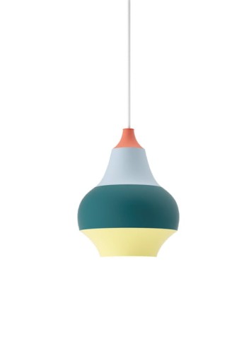 Lampa wisząca wewnętrzna CIRQUE Ø150 czerwony top - 1x25W E27 IP20 - LOUIS POULSEN